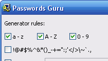 Passwords Guru - надёжный генератор паролей!