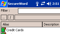 SecureWord - Ваше секретное слово в Pocket PC